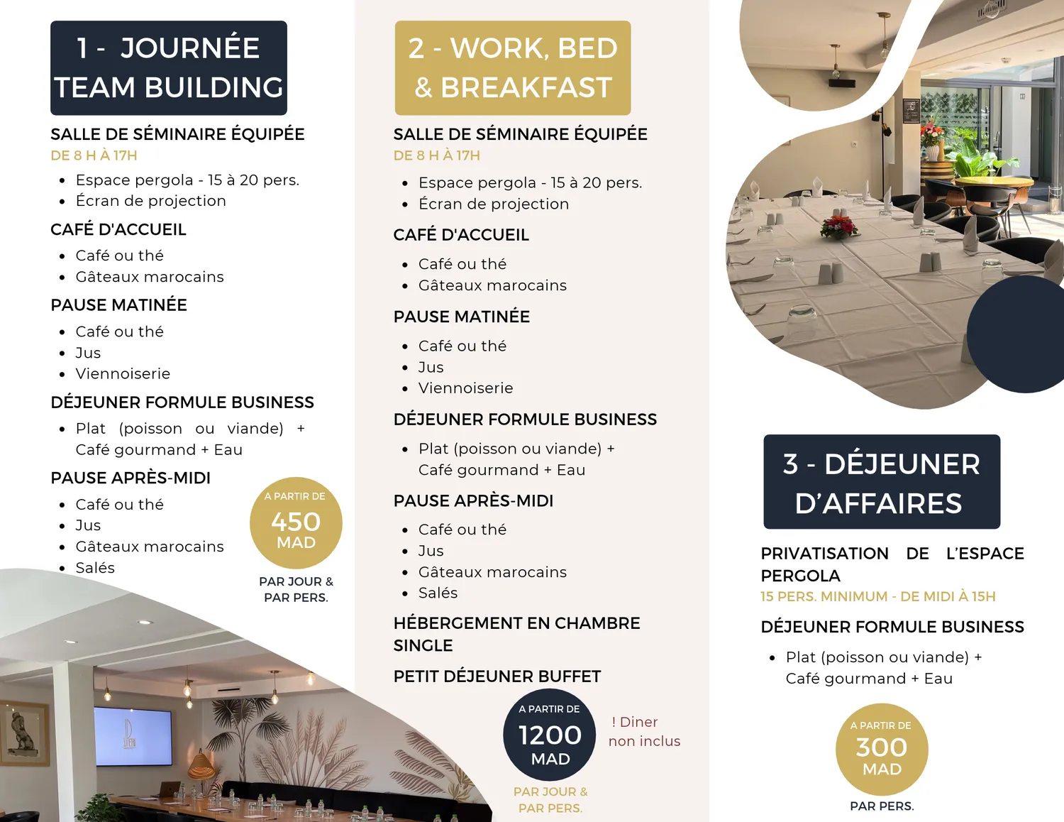offres groupes & seminaires